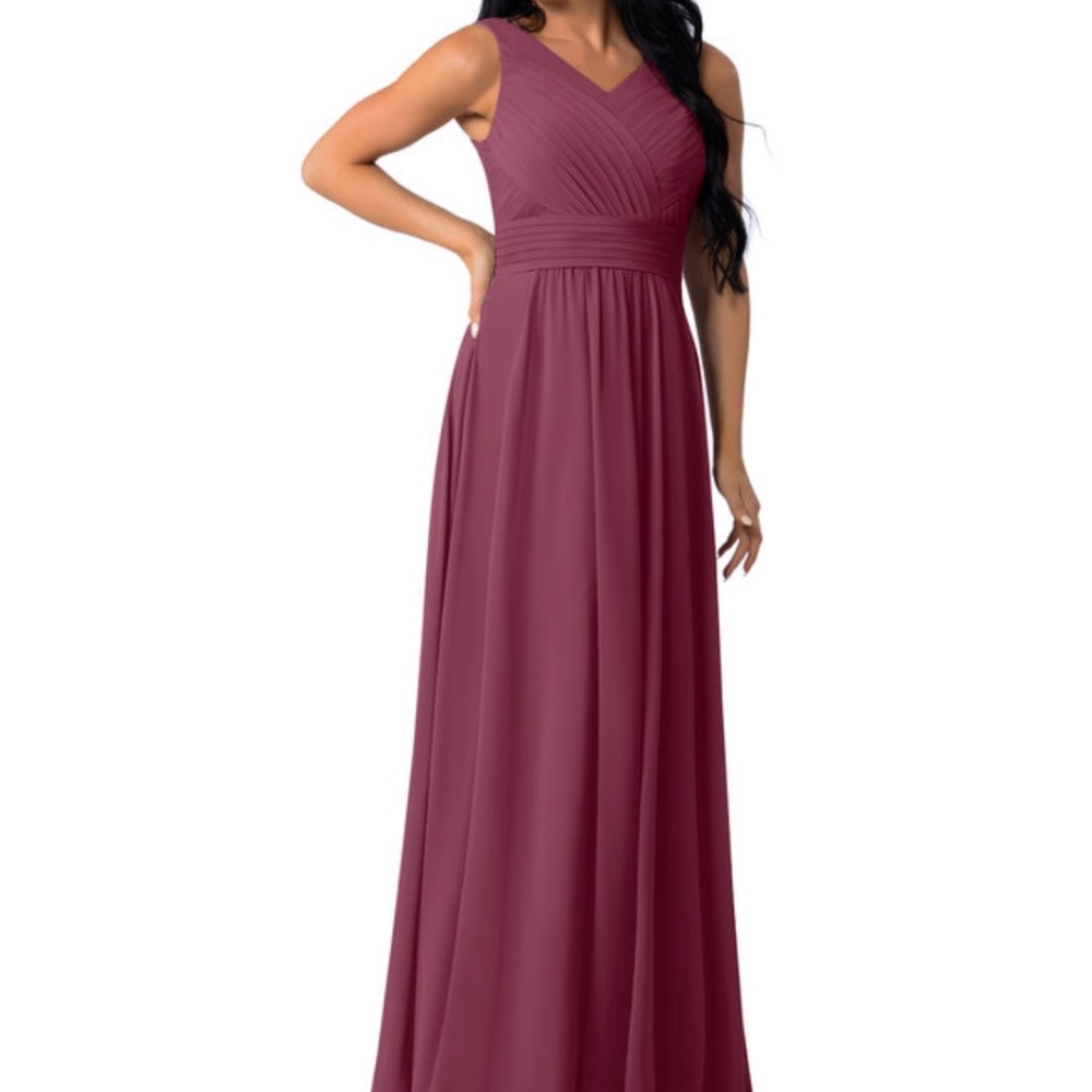 Azazie Pierrette Bridesmaid Dress in Mulberry